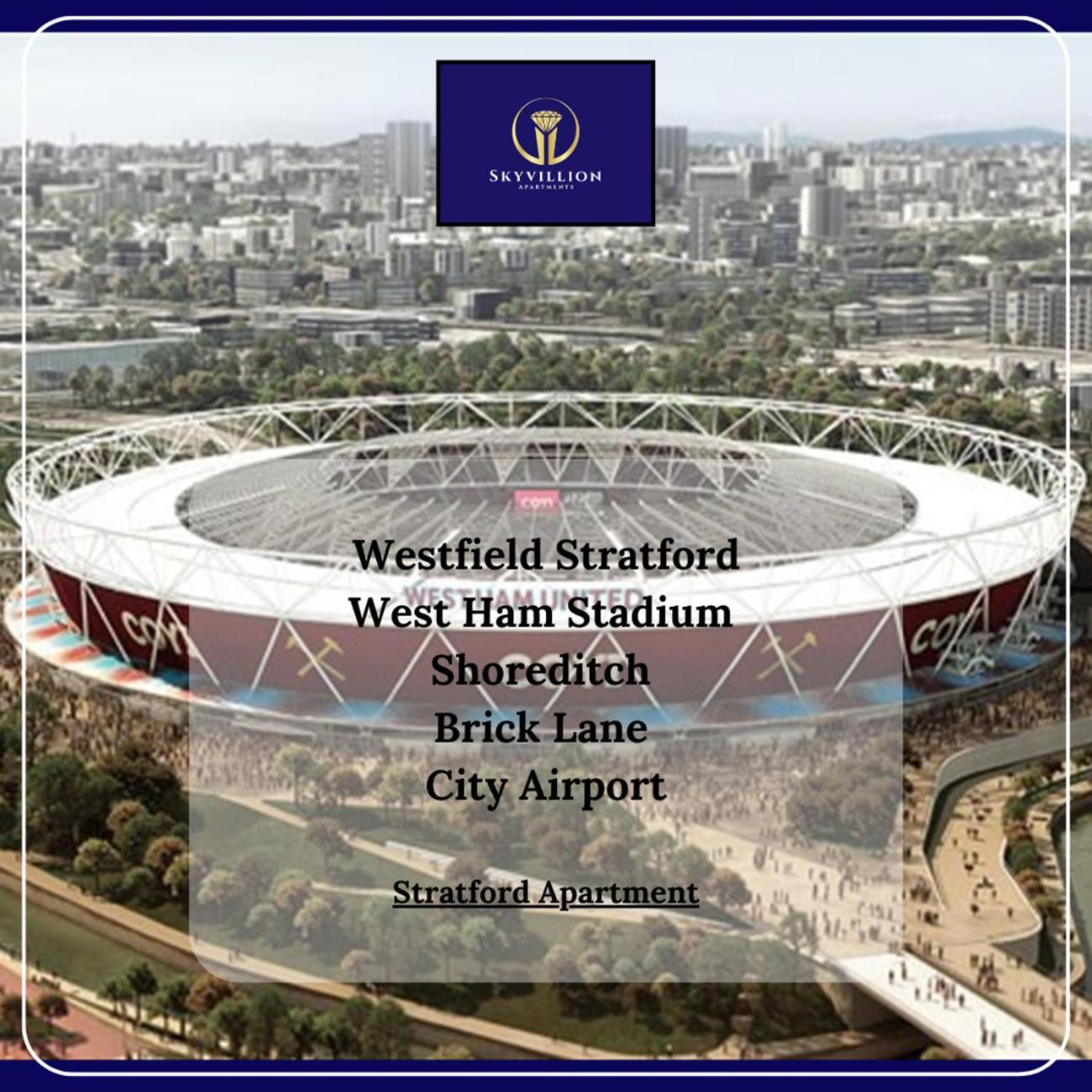 Skyvillion - Olympic View London Stratford Apartment Dış mekan fotoğraf